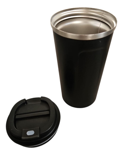 Vaso Termico Cafe Y Bebidas Calientes Y Frias! Negro Lisa