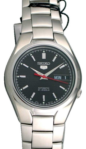 Reloj Seiko 5 Snk607 Autentico Japones Automático Plateado Plateado Negro