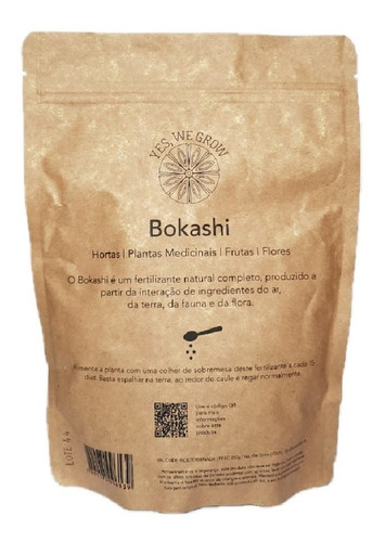 Fertilizante Yes We Grow Bokashi Sólido 250g