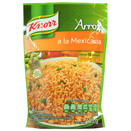 Arroz Knorr A La Mexicana Instantáneo 155 Gr