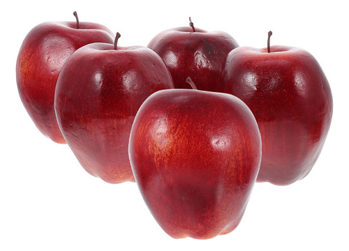 Simulación De Fruta De Serpiente Roja Modelo Banana, 5 Unida