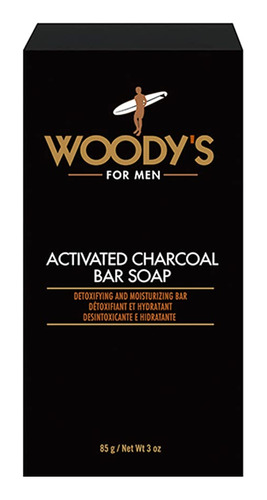 Woody's Jabn De Barra De Carbn Activado Para Hombres, Purifi