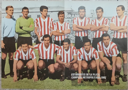 Imagen 2 de 3 de Poster Estudiantes De La Plata * Campeon 1967 A 1975 *