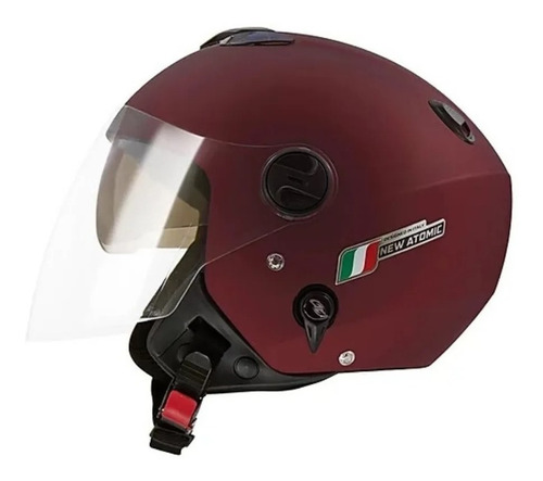 Capacete New Atomic Elite Vermelho Fosco Tam. 60 Cap-716car