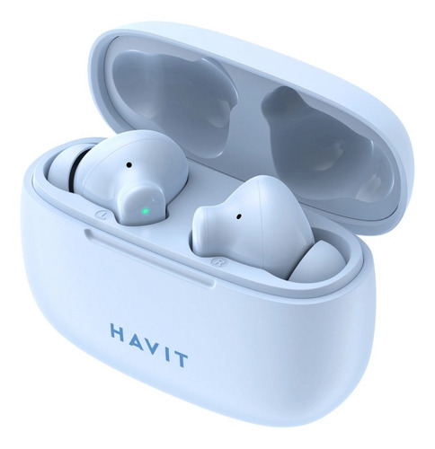 Auriculares Bluetooth Havit Tw967 Control Táctil Int Color Celeste