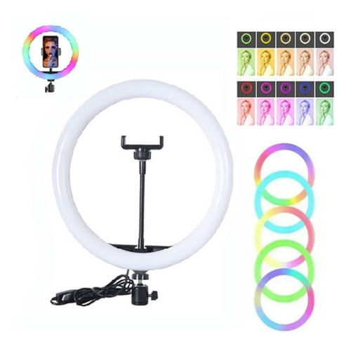 Kit Ring 10 Pol Iluminador Make 26cm Usb Light Luz Led