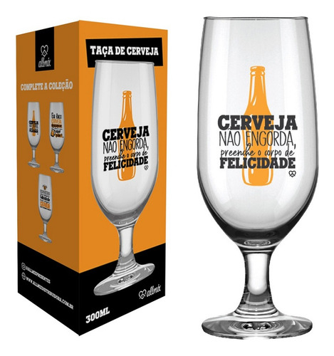 Taça De Cerveja Divertida Taça Floripa Com Frases Engraçadas Cor Translúcido
