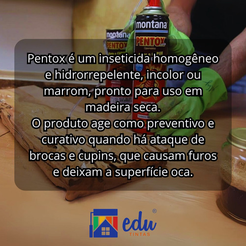 Mata Cupim E Formiga Broca Pentox Spray 400ml Montana