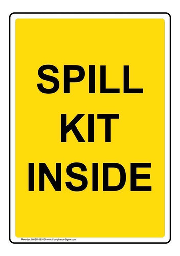 Compliancesigns Kit Derrame Vertical Dentro Etiqueta 5 X 4