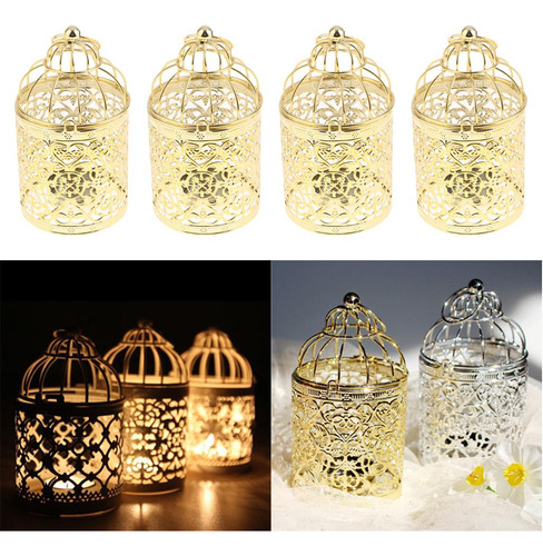 4 Piezas Candelabros Para Colgar En Pared Candelero De De