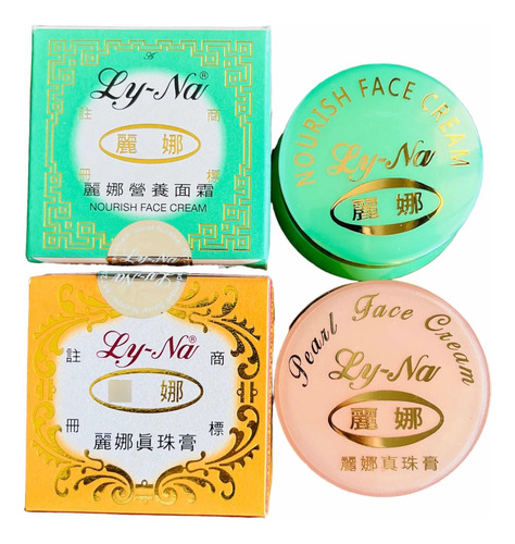 Lyna Verde + Lyna Rosa Pack Original Crema De Perlas