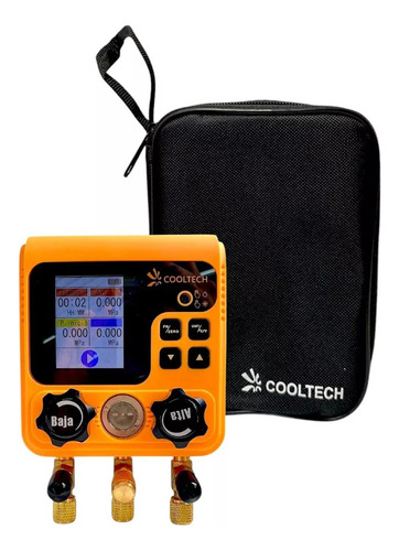 Manifold Digital Cooltech + Manguera De 1,5 Mts