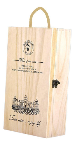 Caja De Vino Clásica Con Capacidad Botellas Para
