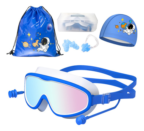 Gafas Goggles Natación Para Niños Antivaho Protección 6 En 1