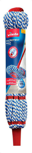 Trapeador Mop Giratorio De Microfibra Micro Twist Max Vileda Color Rojo