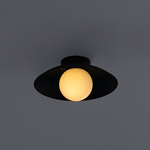 Plafon Cuia Sobrepor 25cm P/ Led G9 Bella Iluminação St2845 Cor Preto
