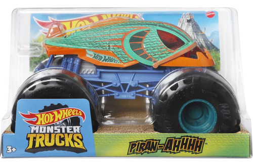 Hot Wheels Monster Trucks Vehículos A Escala 1:24, Camiones