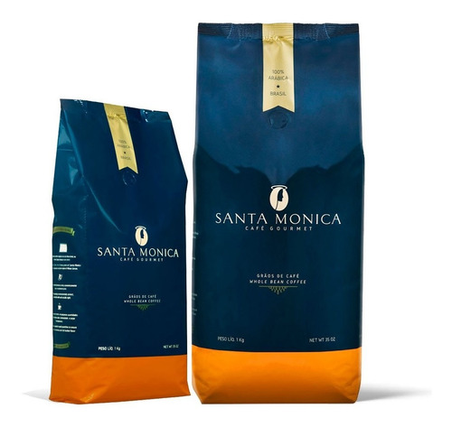 Café Gourmet Santa Monica Em Grãos 100% Arábica - 1kg