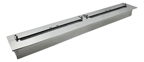 Queimador Lareira Ecológica A Álcool Ou Etanol 1m Inox Capacidade Do Tanque De Combustível 6 L Cor Inox Polido