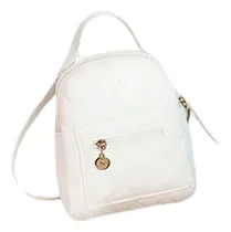 Comprar Mochila Cartera Mini Bolso Blanco Outfit Mujer