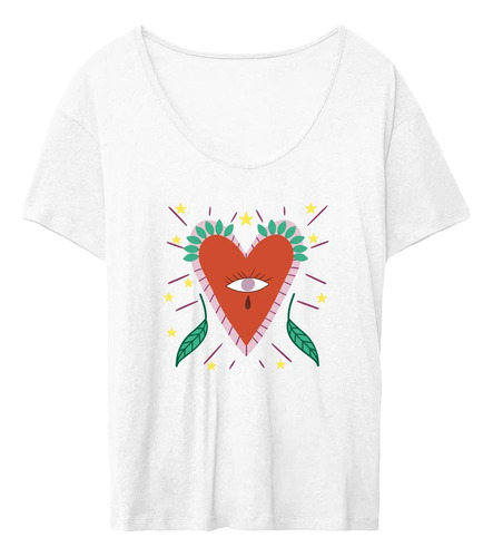 D Camiseta De Mujer Tops De Verano Cuello Redondo Ropa