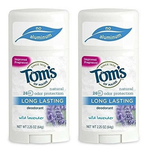 Tom De Maine Natural Larga Duración Desodorante En Barra Lav