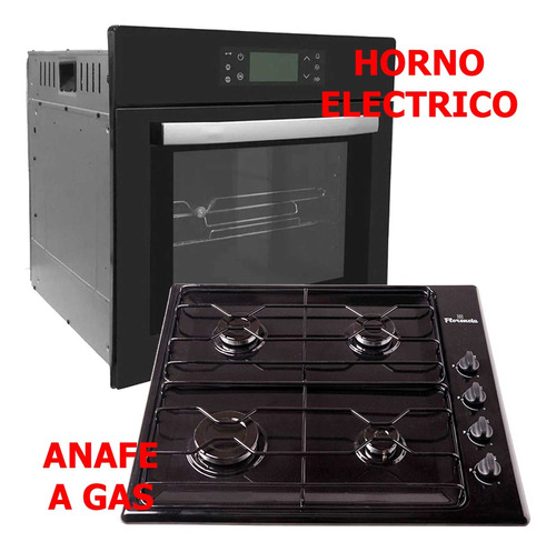 Horno Electrico Digital Mas Anafe A Gas Florencia Negros