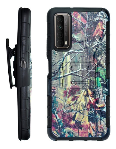 Funda Uso Rudo Camuflage 3 En 1 Huawei Y7a