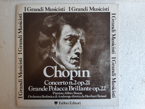 Disco Lp Chopin / Abbey Simon / Fabbri Ed