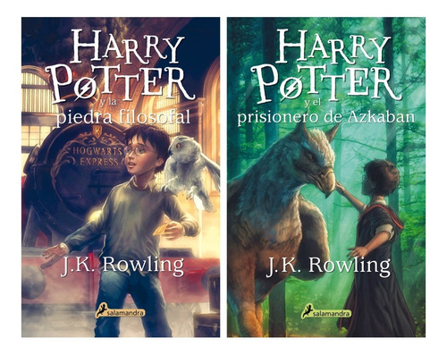 Harry Potter Lote X 2 Libros Del 1 Y 3 T Blanda Salamandra
