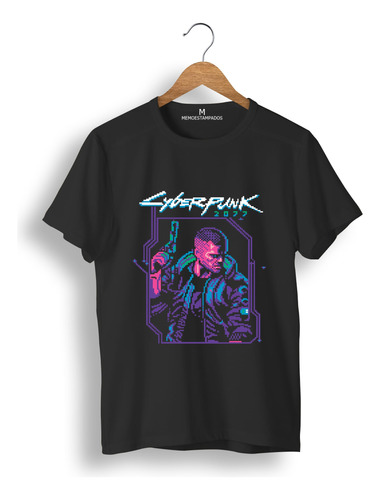 Remera: Cyberpunk 2077 Pixel Art Memoestampados