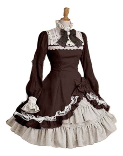 Maid Cosplay Anime Traje Maid Sirviente Vestido Lolita