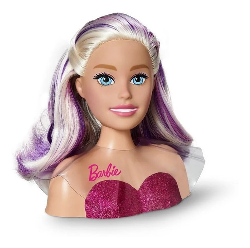 Imagem 4 de 8 de Barbie Busto Maquiar E Pentear Original Mattel Com 24 Itens