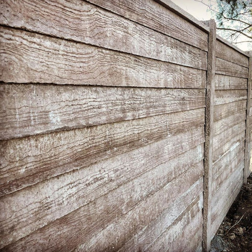 Cierro Madera De Hormigón 200 Cm / 13 Placas Timbercret / Ml