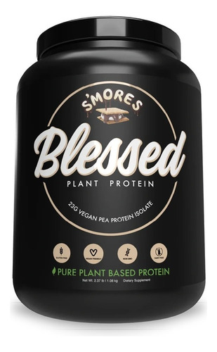 Ehp Labs Blessed Proteina A Base De Plantas 2lbs 30 Serv Sabor S'mores