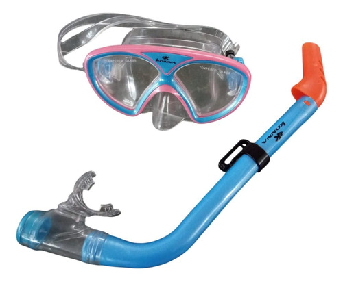 Set Snorkel + Mascara Buceo Konna Kepa Junior Niños Olivos