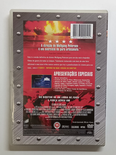 Dvd O Barco Inferno No Mar Ver Diretor Original Envio Rapido (Usado)