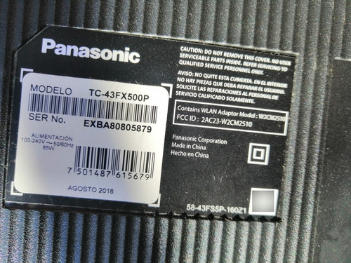 Televisor Panasonic Tc-43fx500p Desarme Venta Solo Por Pieza