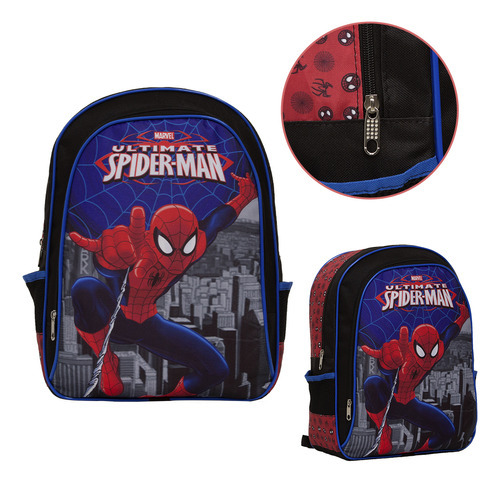 Mochila Homem Aranha Juvenil Costas Volta As Aulas Spider