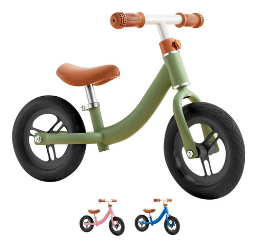 Bicicleta De Equilibrio Sin Pedales Entrenadora Para Niños Color Verde