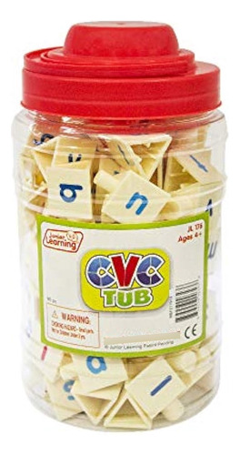 Junior Learning Cvc Triblocks Tub Word Building Set