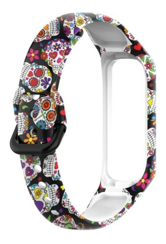 Correa De Silicona P/samsung Galaxy Fit 2 R220 - Skull