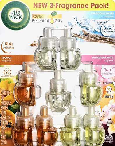 Airwick - Paquete De 3 Fragancias Aromáticas Para Aceite (3