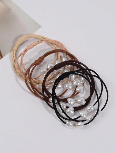 Od Diadema De Perlas Con Cordón En Forma De Corazón