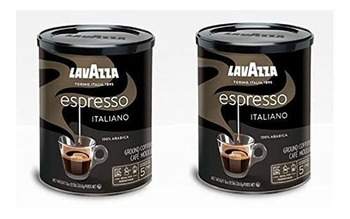 Café Molido Lavazza Espresso, Tostado Medio - 8 Oz - 2 Pk.