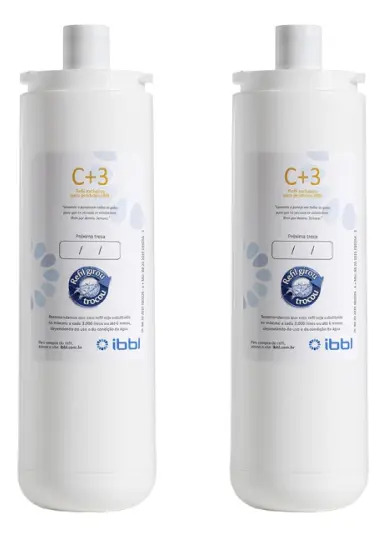 Kit 2 Refil C+3 Filtro Purificador De Água Ibbl Fr600 Atlantis Immaginare