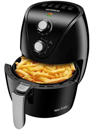 Fritadeira Air Fryer New Pratic Af-31 Preta Mondial 220v Cor Preto