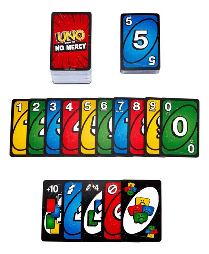 Jogo De Cartas Uno No Mercy Original Mattel