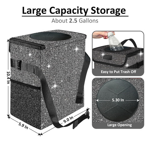 Bolsa De Basura 2.5gal Automóvil Con Tapa Ecológica