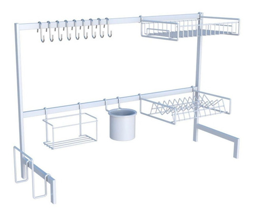 Cozinha Suspensa Modular Autosustentável Escorredor 20 Peças